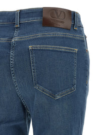 Valentino Garavani Women Lace Insert Jeans
