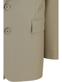 Saint Laurent Women Single-Breasted Jacket In Wool And Silk