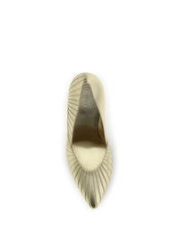 Versace Women Metallic Leather Pumps