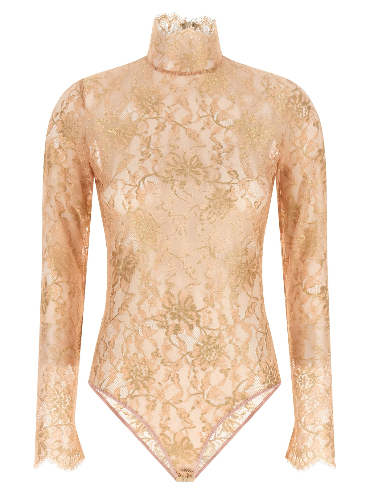 Valentino Garavani Women Valentino Garavani Lurex Lace Bodysuit
