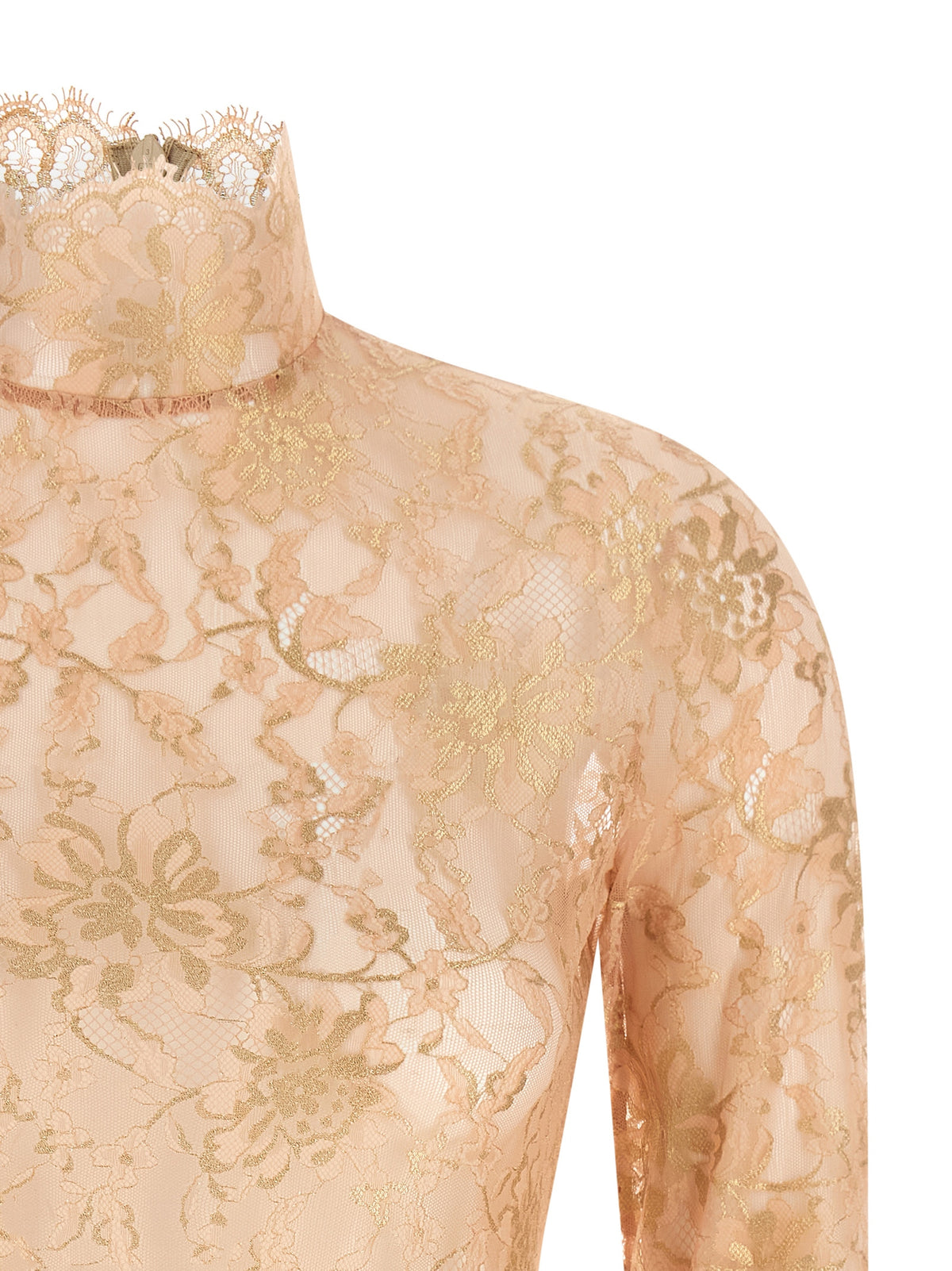 Valentino Garavani Women Valentino Garavani Lurex Lace Bodysuit