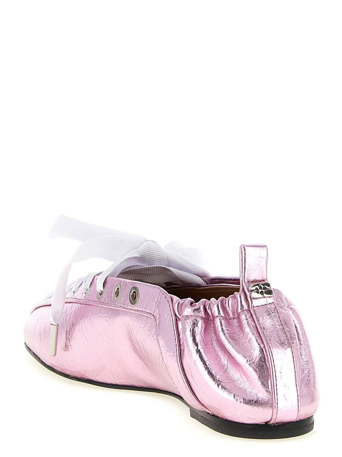 Ganni Women 'Lace-Up' Ballet Flats