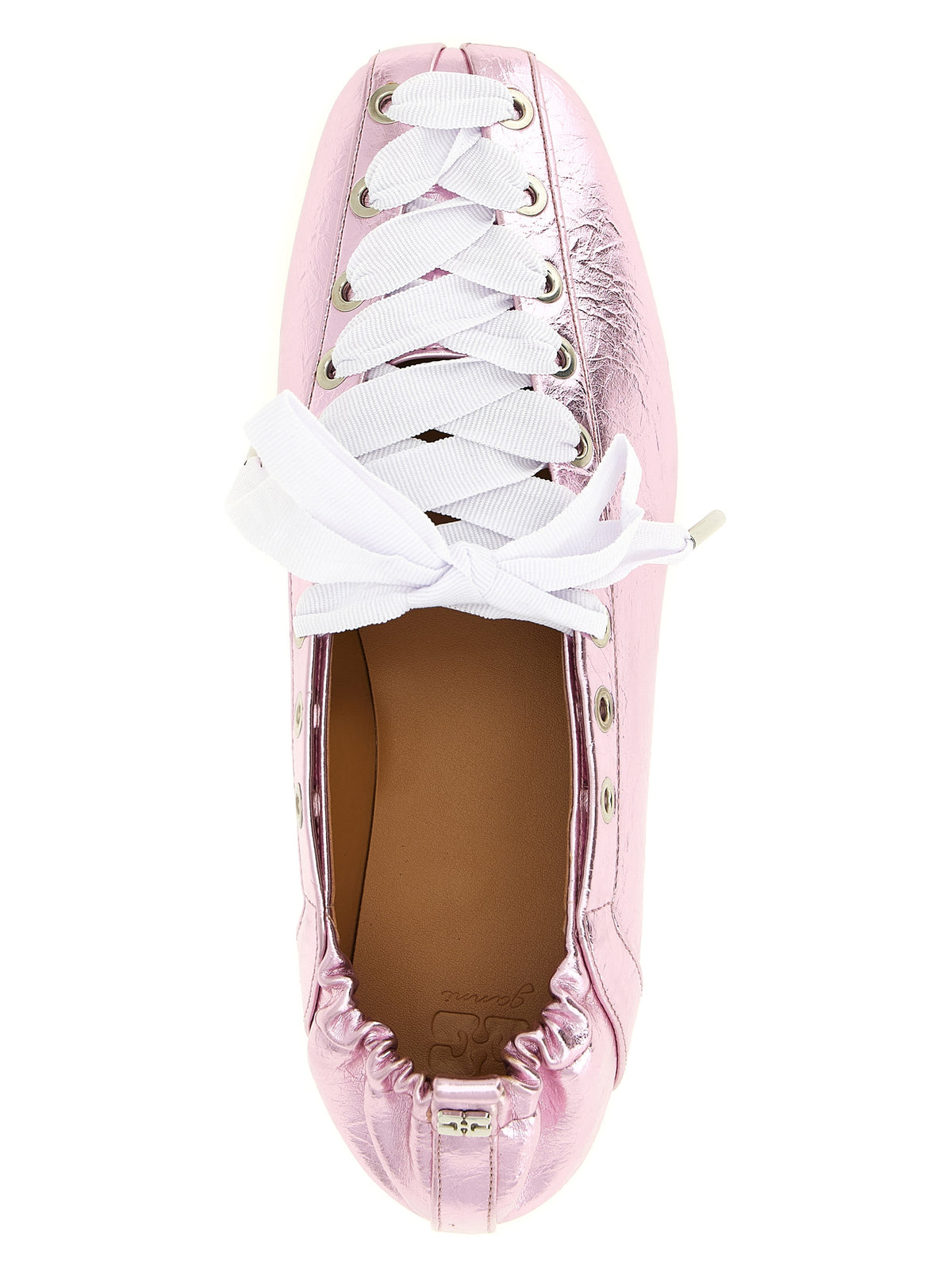 Ganni Women 'Lace-Up' Ballet Flats