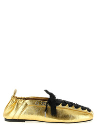 GANNI Ganni Women 'Lace-Up' Ballet Flats
