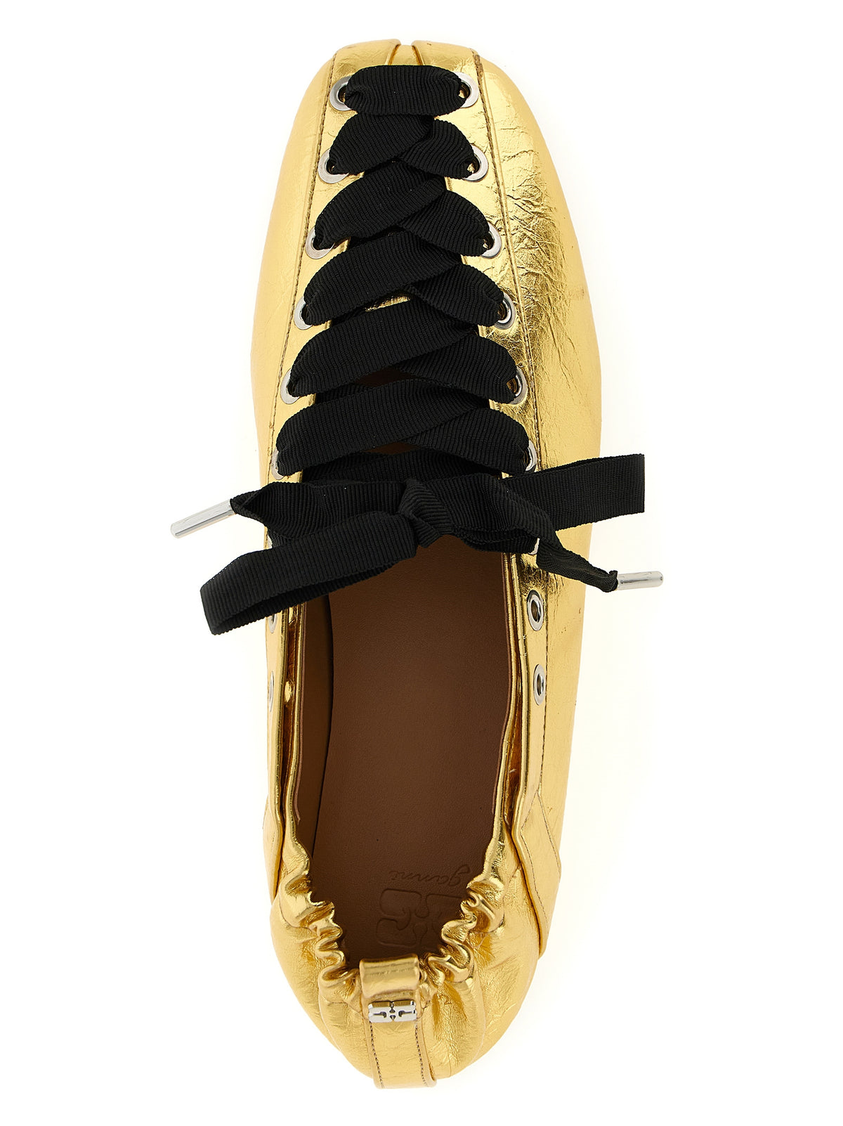 GANNI Ganni Women 'Lace-Up' Ballet Flats
