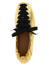 GANNI Ganni Women 'Lace-Up' Ballet Flats