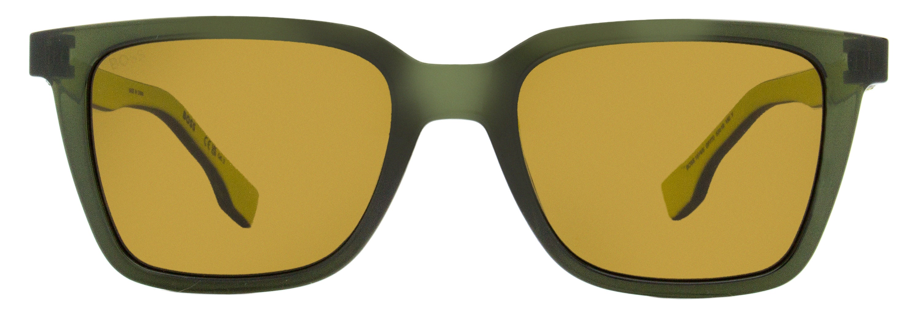Boss Rectangular Sunglasses B1574/S GP770 Green/Yello 53mm