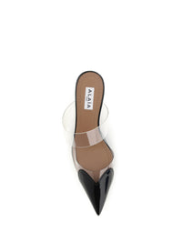 Alaïa Women Le Coeur Patent Leather Mules