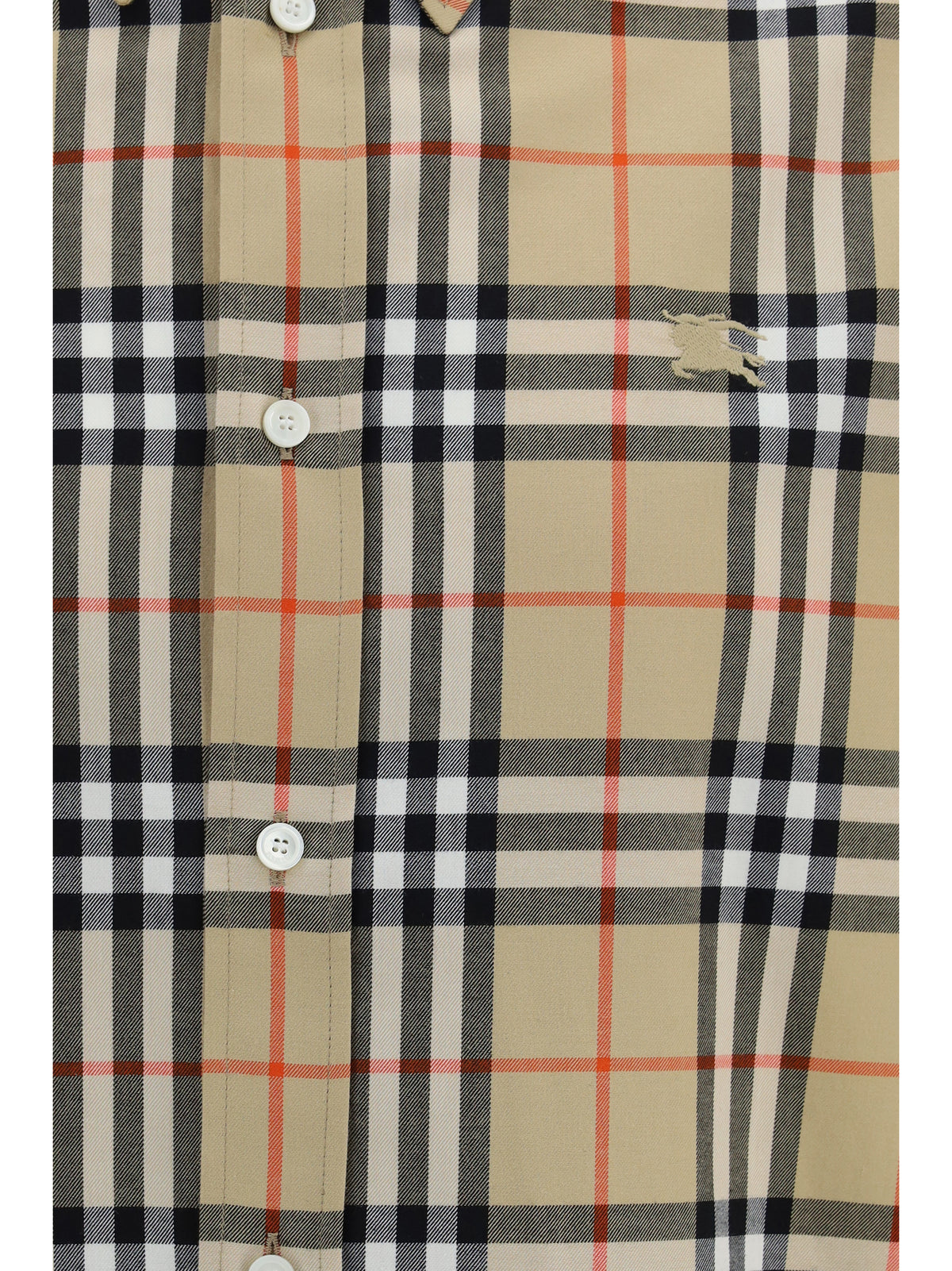 Burberry Men Check Cotton Shirt
