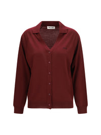 MIU MIU Miu Miu Women Virgin Wool Cardigan With A Collar
