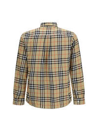 Burberry Men Check Cotton Shirt