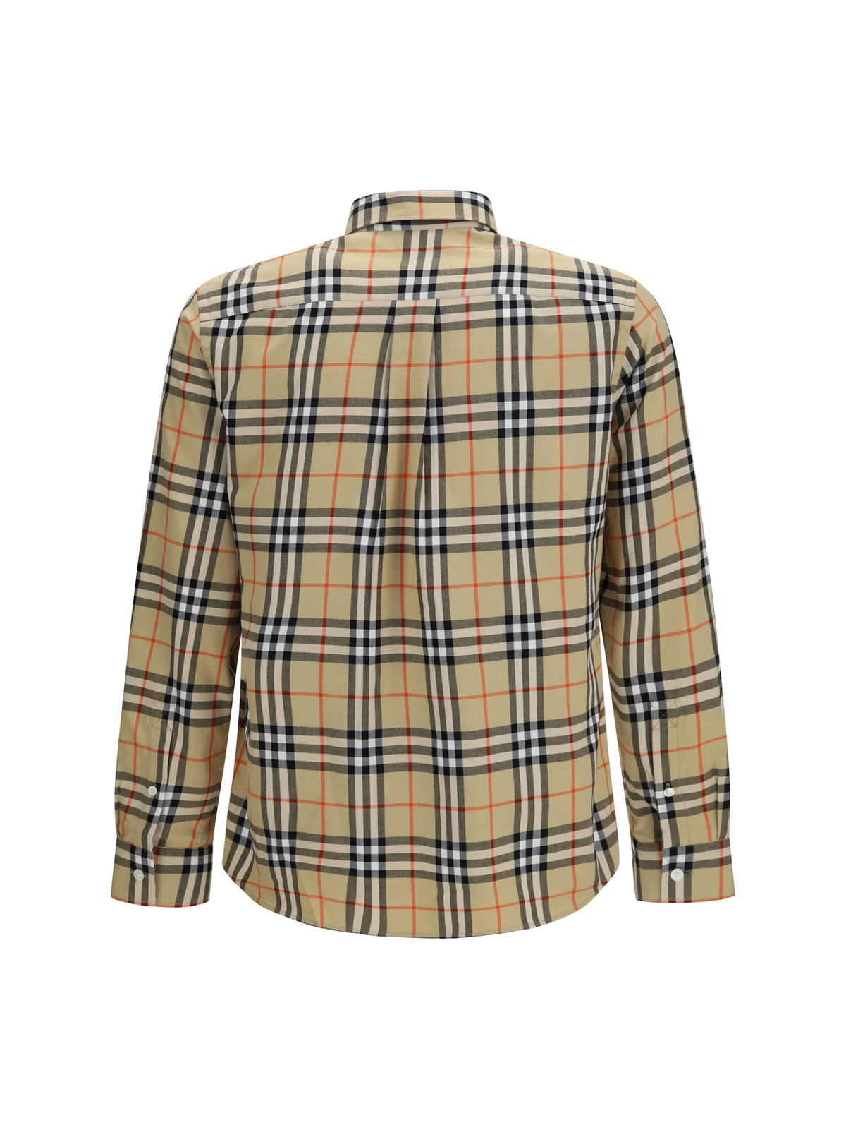 Burberry Men Check Cotton Shirt