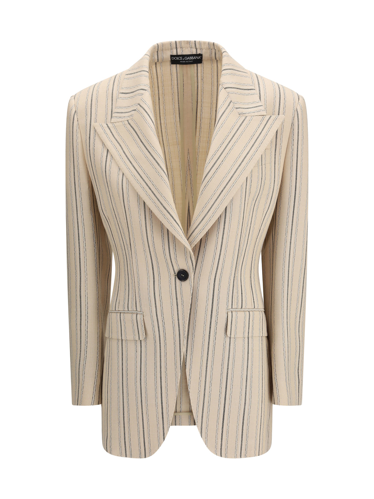 Dolce & Gabbana Women Single-Breasted Regimental Pinstripe Jacket