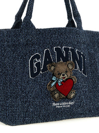 Ganni Women Medium 'Bear' Shopping Bag
