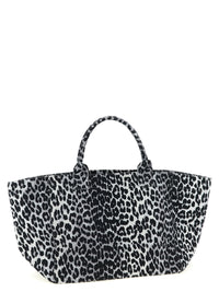Ganni Women 'Leopard Sequin Xxl Tote' Shopping Bag