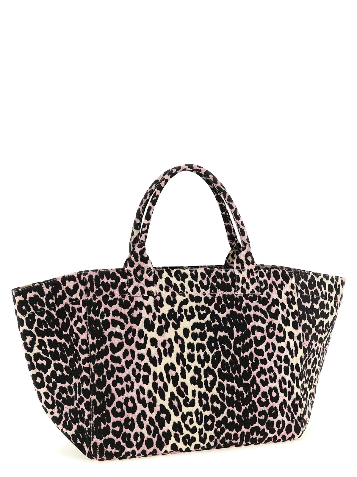 Ganni Women 'Leopard Sequin Xxl Tote' Shopping Bag