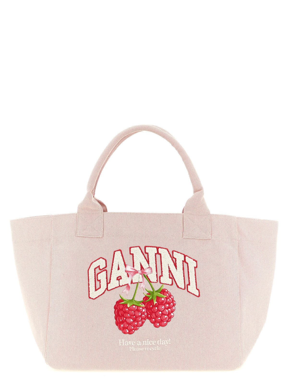 Ganni Women Medium 'Raspberry' Shopping Bag