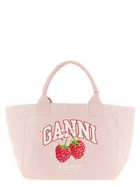 Ganni Women Medium 'Raspberry' Shopping Bag