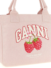 Ganni Women Medium 'Raspberry' Shopping Bag