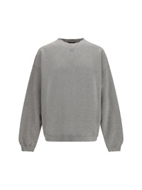 Golden Goose Men Oversized Crewneck Sweater With Lettering On The Back