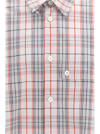 Thom Browne Men Check Shirt With Tartan Pattern