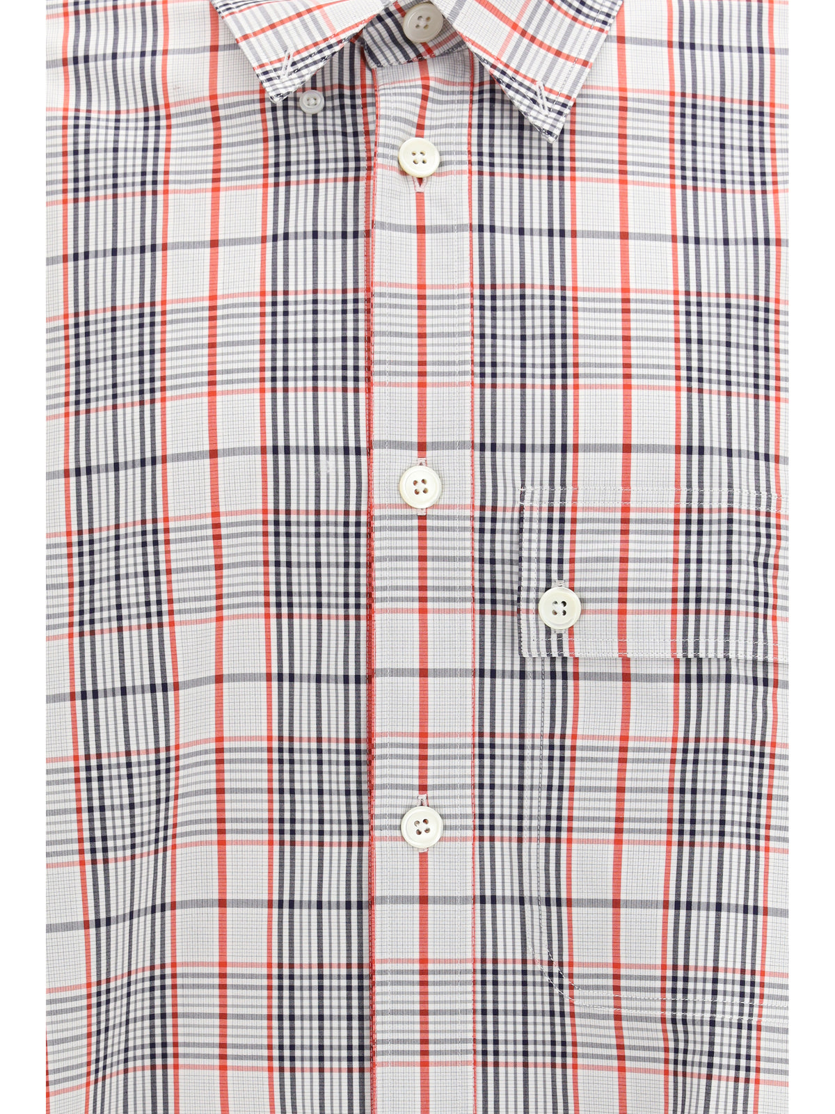 Thom Browne Men Check Shirt With Tartan Pattern