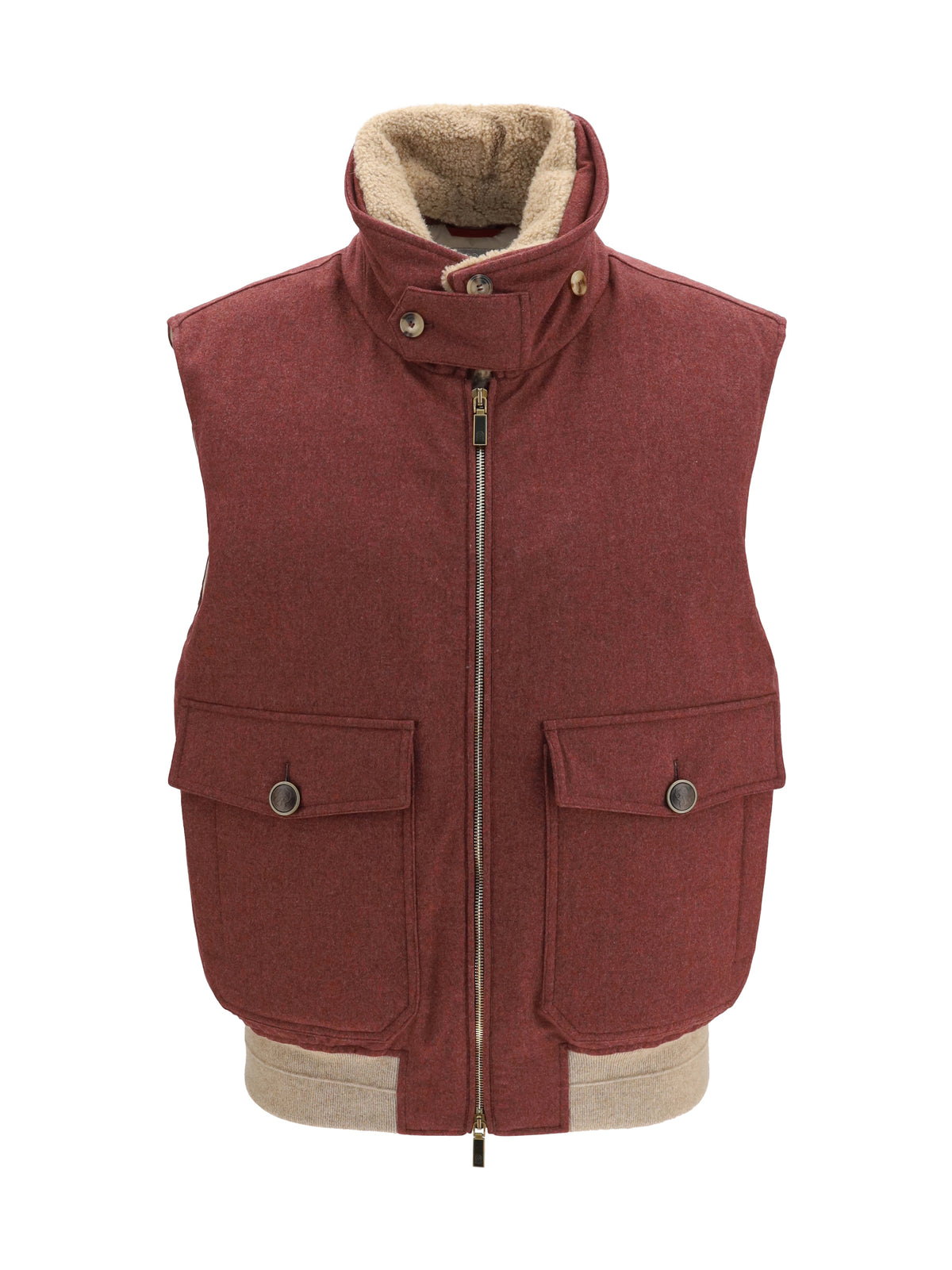 Brunello Cucinelli Men Wool Padded Vest