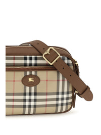 BURBERRY Burberry Men Check Front Pocket Shoulder Bag
