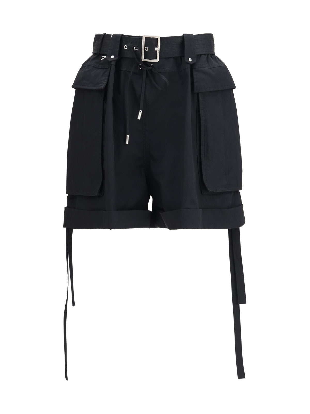 Alexander Mcqueen Women Cotton Shorts With Belt