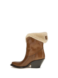 CHLOÉ Chloé Women Azelan Fur-Lined Ankle Boots
