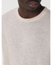 Ballantyne Cashmere Crew Neck Sweater Men Black
