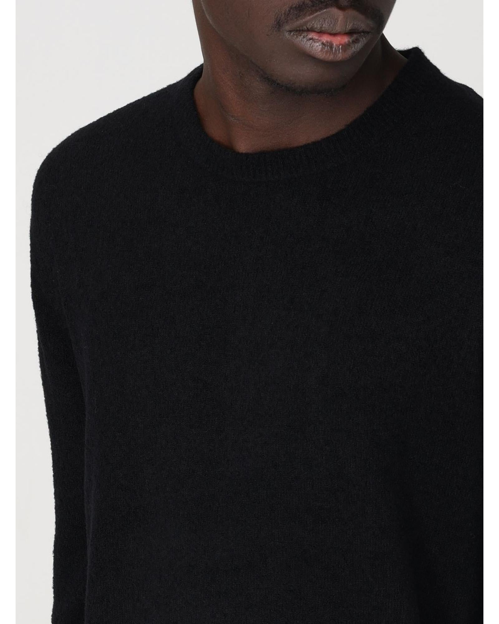 Ballantyne Cashmere Crew Neck Sweater Men Black