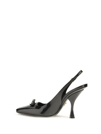 Dolce & Gabbana Women Leather Slingback Pumps