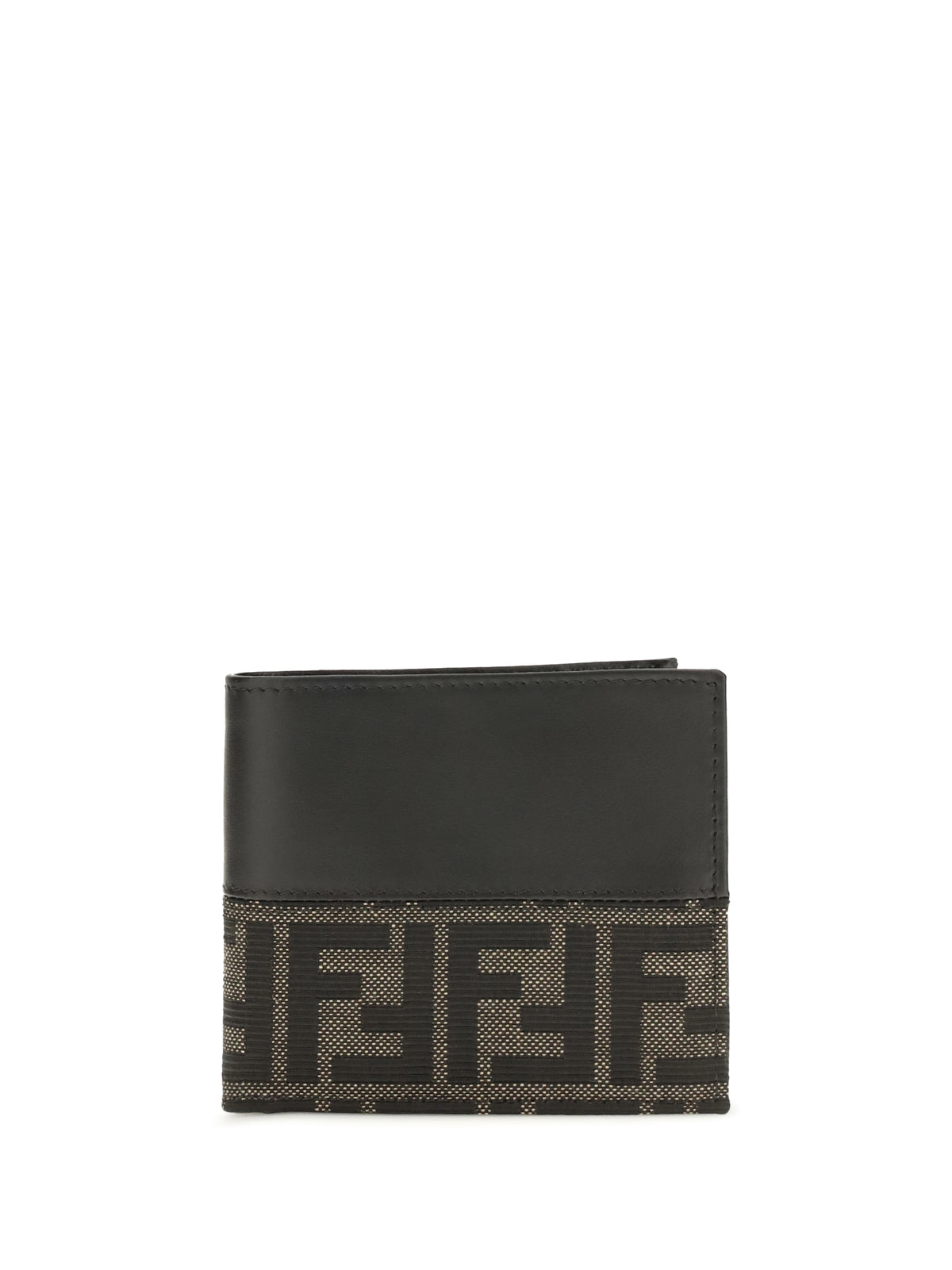 Fendi Men Ff Jacquard Bifold Wallet