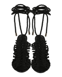 Alexandre Birman Womens Barbara Lurex Heel Sandals