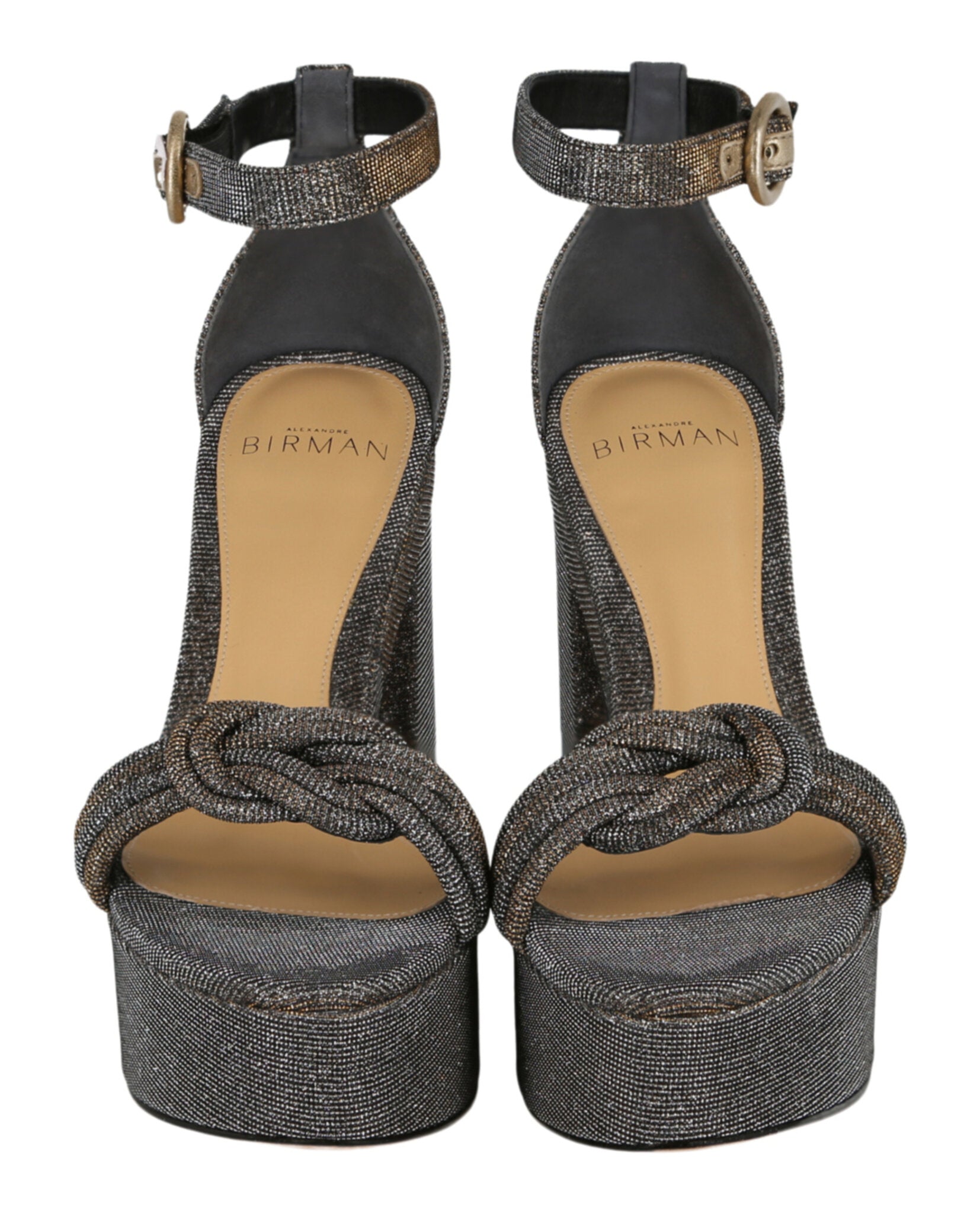 Alexandre Birman Womens Vicky Ankle Wrap Platform Sandals