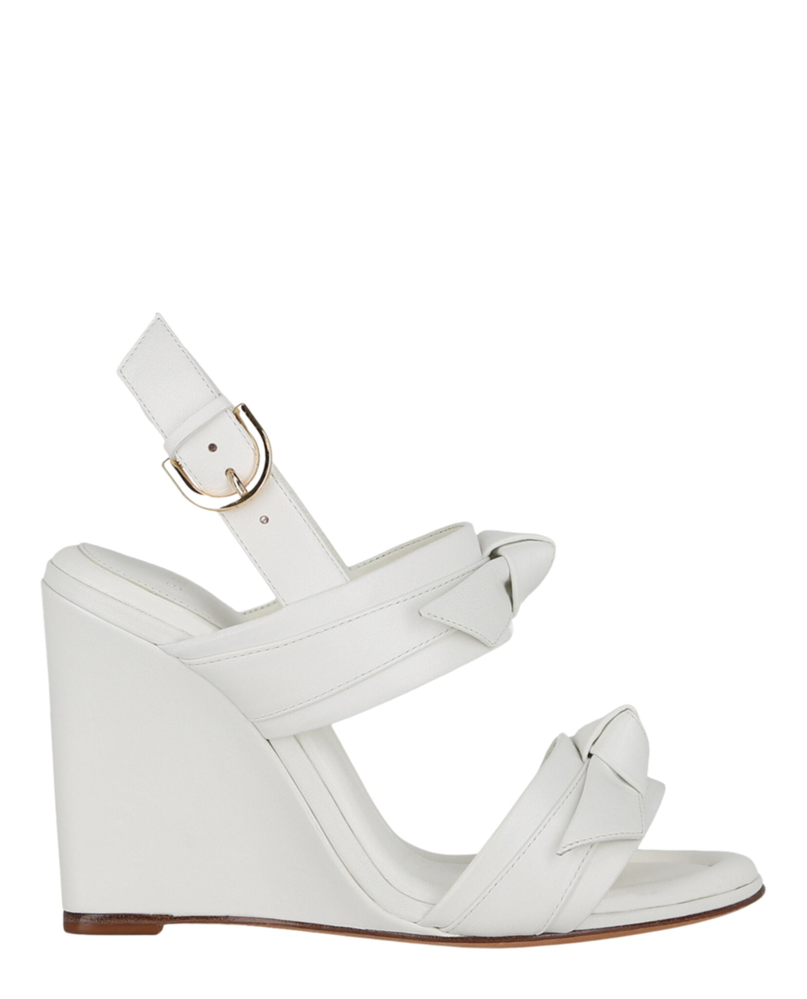 Alexandre Birman Womens Clarita Doppia Soletta Wedges 41 White