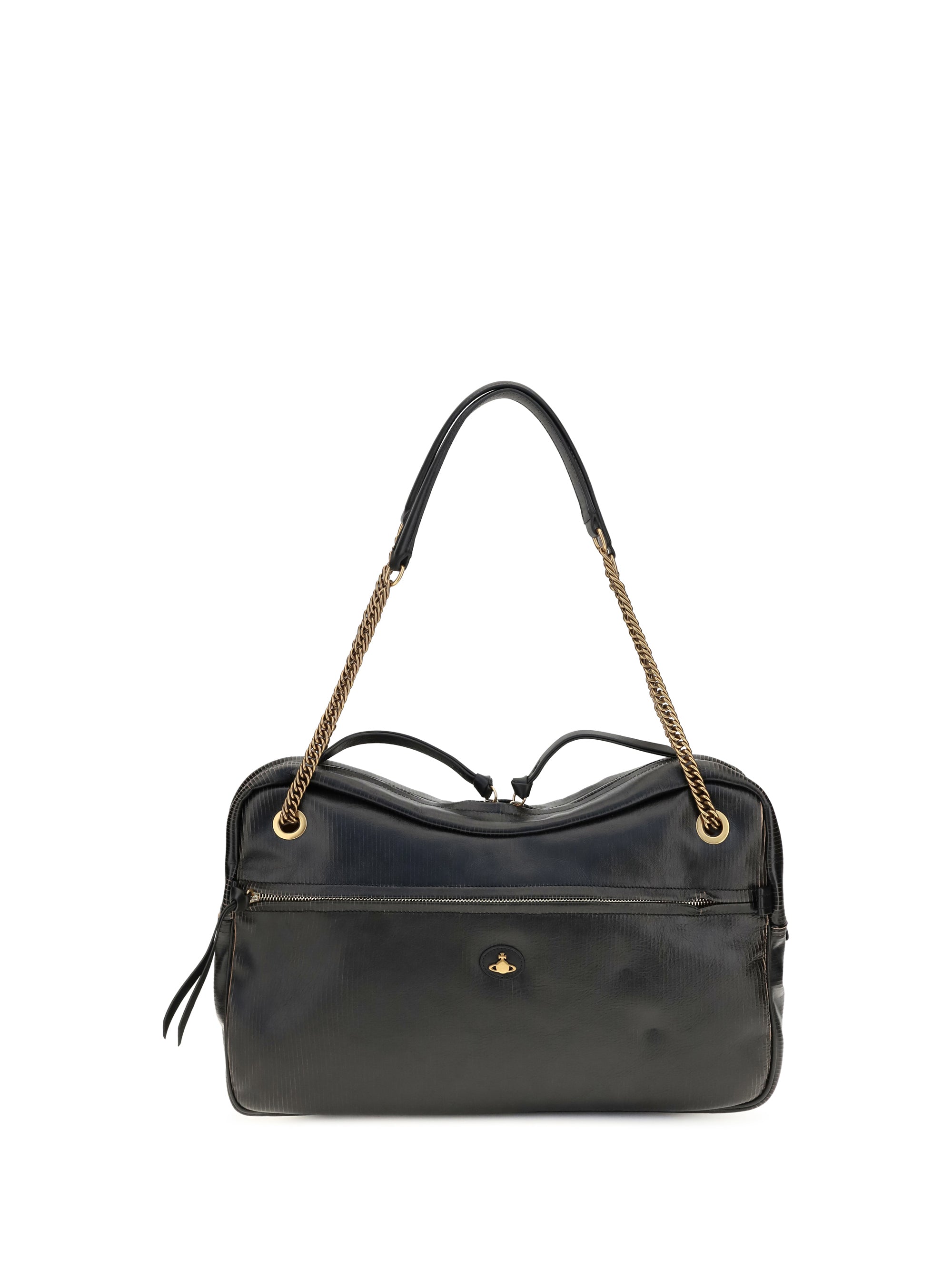 VIVIENNE WESTWOOD Vivienne Westwood Women Large Dolce Textured Leather Shoulder Bag