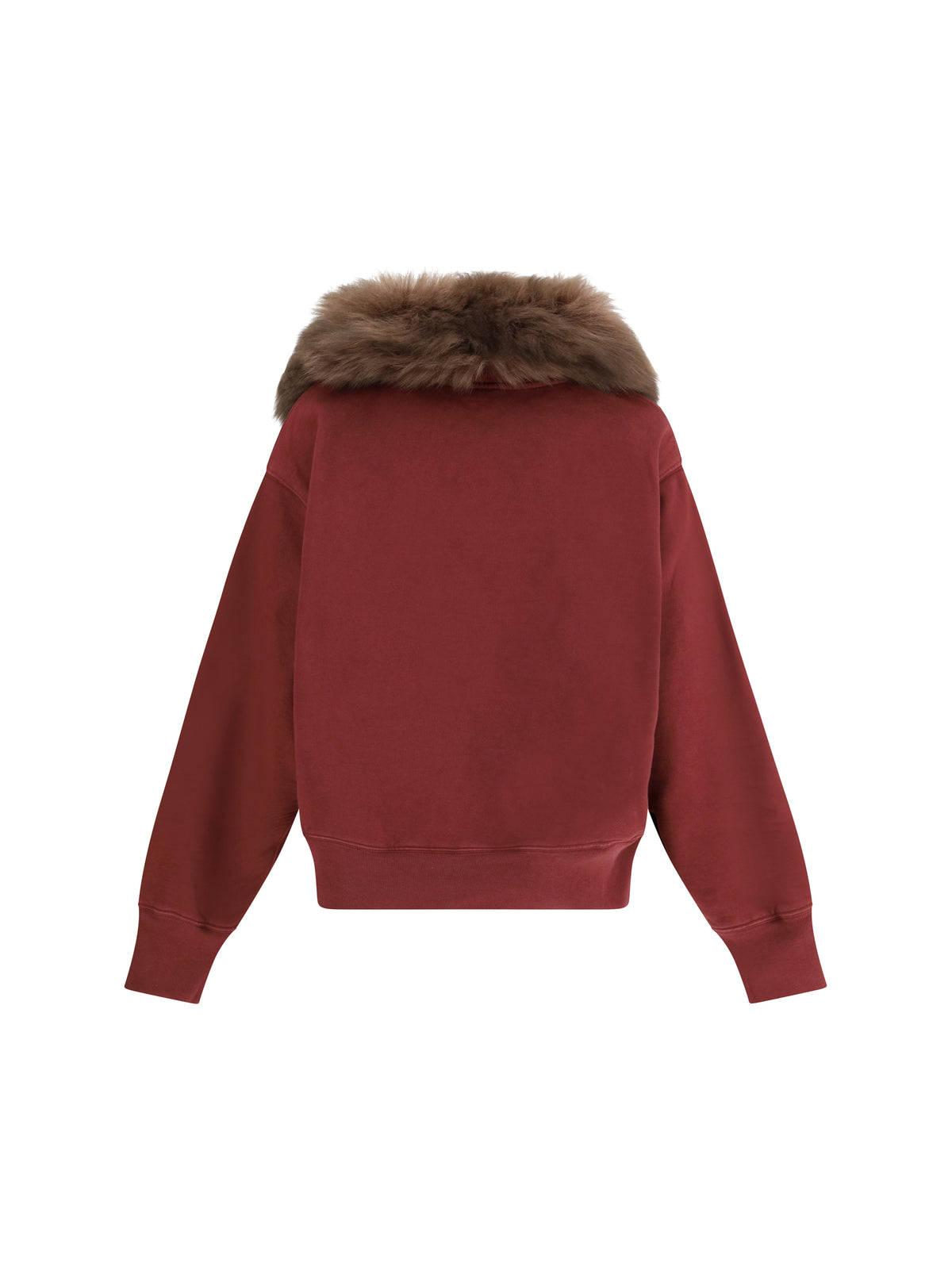 PRADA Prada Women Sweatshirt With A Shearling Collar