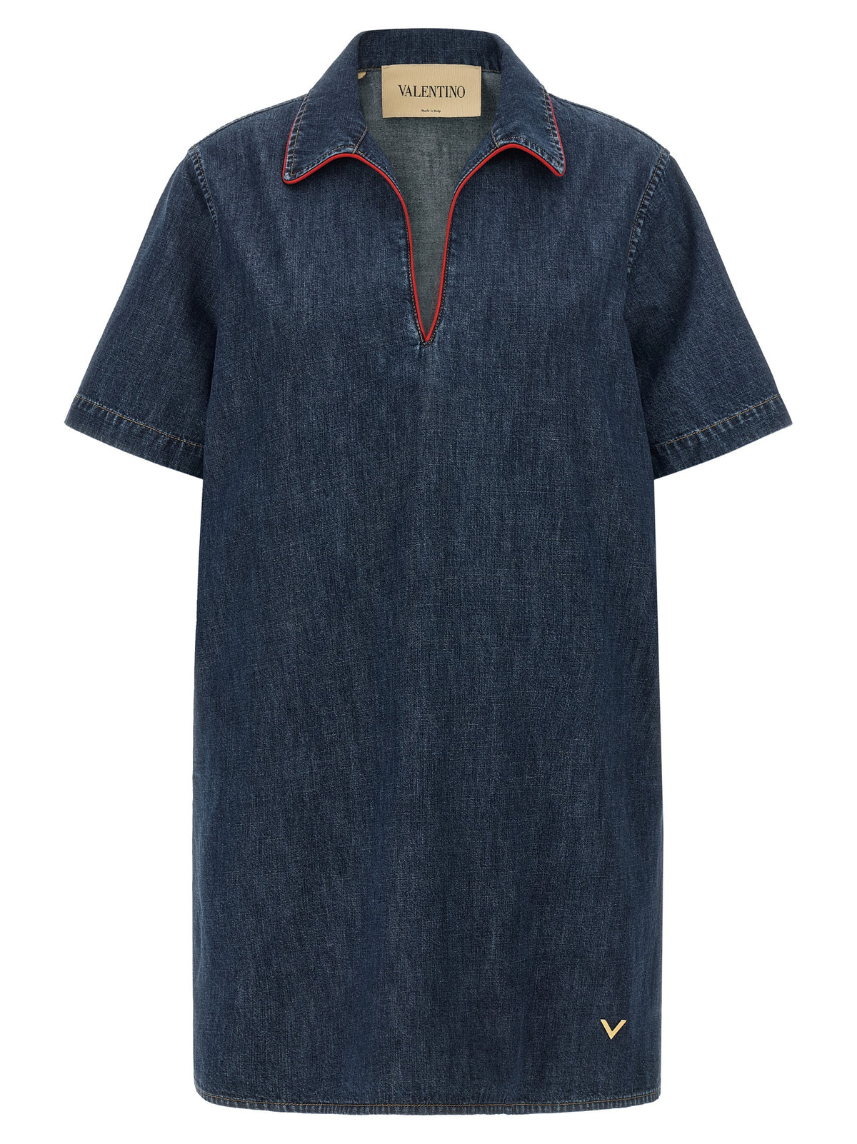 Valentino Garavani Women Valentino Garavani Chambray 'Vlogo' Denim Dress