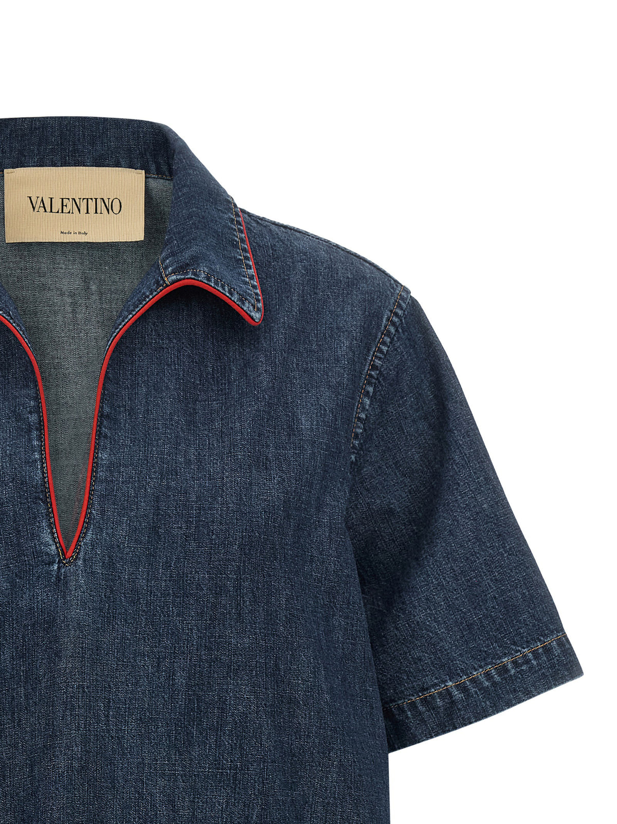 Valentino Garavani Women Valentino Garavani Chambray 'Vlogo' Denim Dress