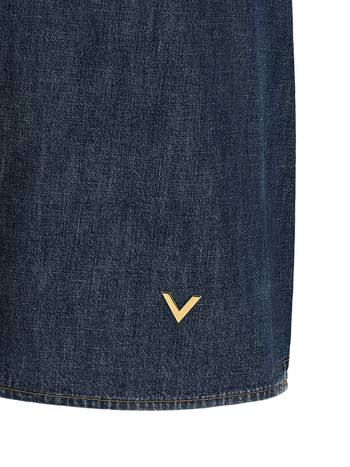 Valentino Garavani Women Valentino Garavani Chambray 'Vlogo' Denim Dress