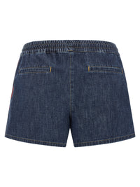 Valentino Garavani Women Valentino Garavani Chambray Denim Shorts