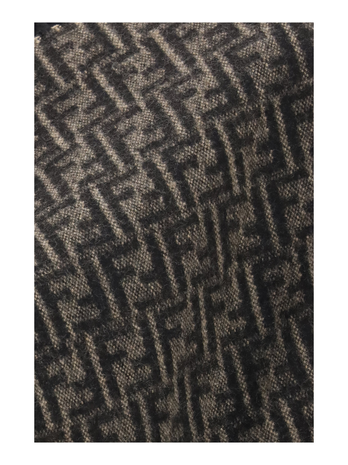 Fendi Women Ff Zucca Wool And Cashmere Poncho