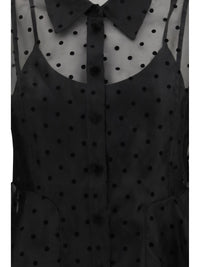 Ganni Women Polka Dot Organza Shirt