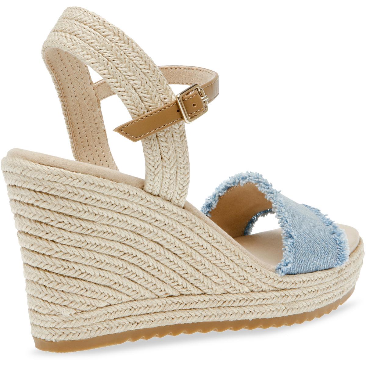 Wella Womens Rhinestone Ankle Strap Platform Sandals