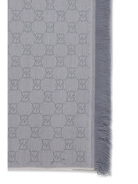 Gucci Women Gg Supreme Embroidered Wool Scarf