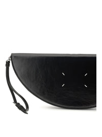 MARGIELA Margiela Women Halfmoon Leather Clutch Bag
