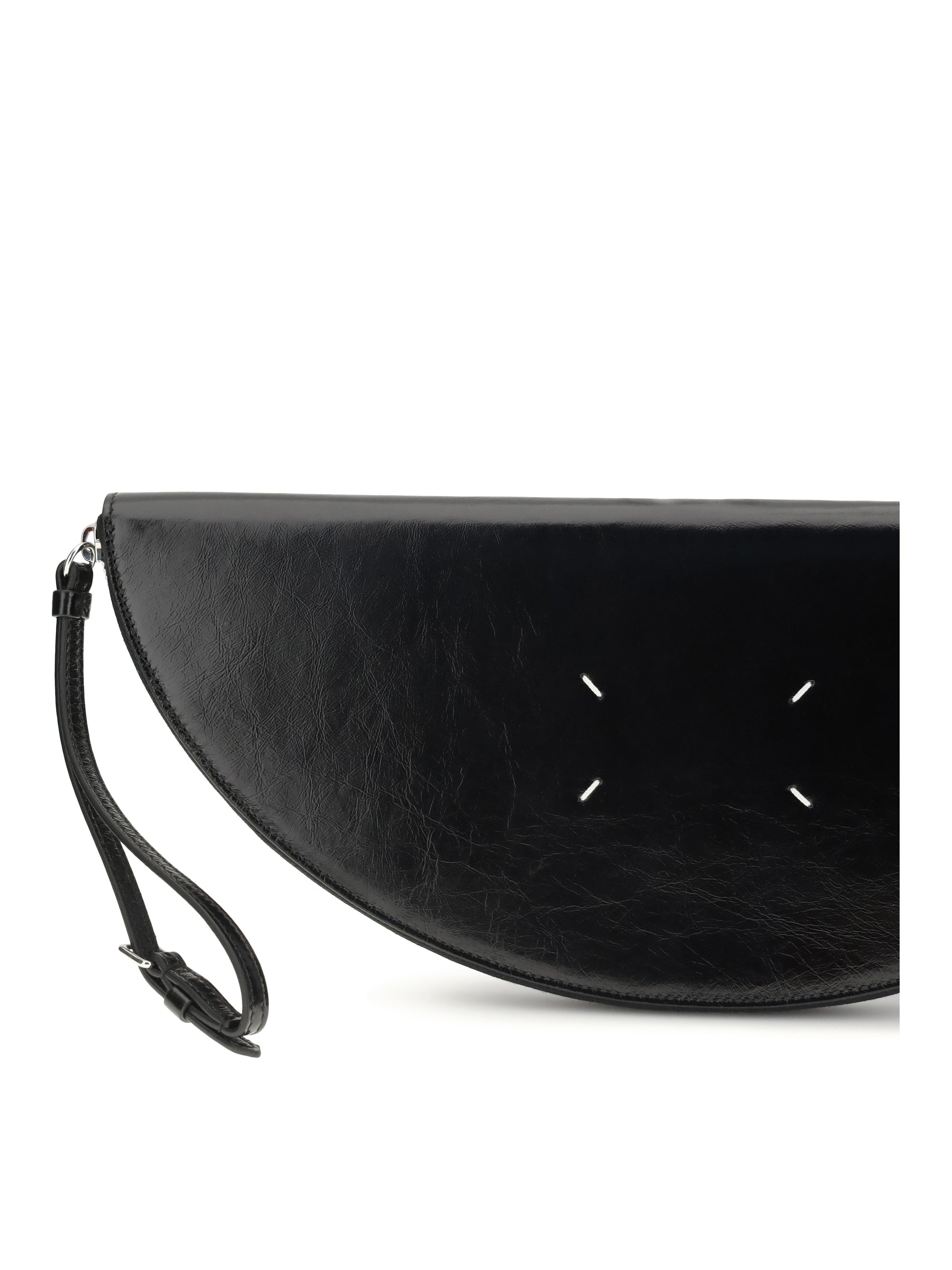 MARGIELA Margiela Women Halfmoon Leather Clutch Bag