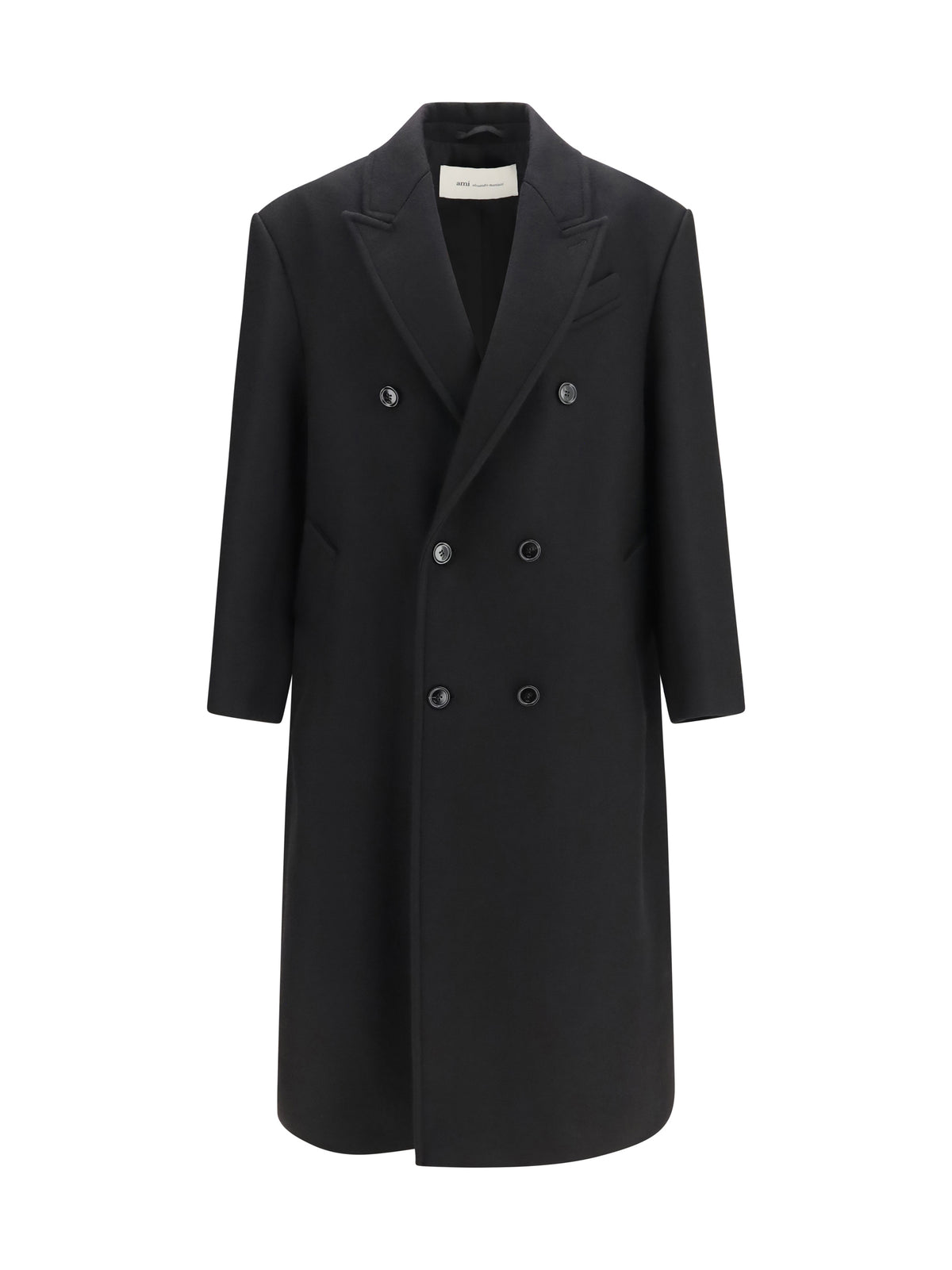 AMI PARIS Ami Paris Men Long Double Breasted Wool Coat